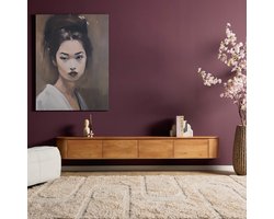 Starfurn Tv-meubel Excellent - Naturel Hout - 240x35x30cm