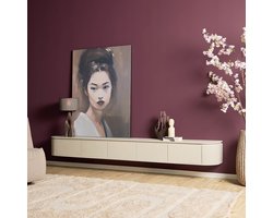 Starfurn Tv-meubel Excellent - Zandkleur Hout - 280x35x30cm