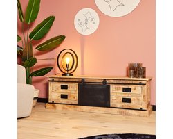 StarFurn Tv-Meubel Fresno Mangohout Naturel 155cm