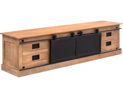 StarFurn Tv-Meubel Fresno Mangohout Naturel 200cm