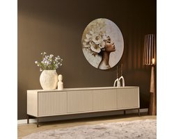 Starfurn tv meubel Madison sand 210x45x55 cm mangohout