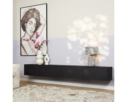 Starfurn - Tv meubel Vision - Zwart - 30x240x35 cm