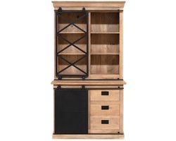 Starfurn - Vitrinekast Fresno 120 cm - naturel