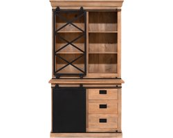 Starfurn - Vitrinekast Lotte - Bruin - 45x120x220 cm