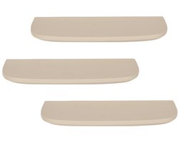 StarFurn Wandplank Gusta - Zandkleur Hout - Set van 3 - 60x20x15cm