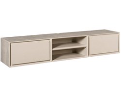 Starfurn zwevend tv meubel Ambiance sand 160x35x30 cm mangohout