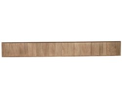 StarFurn Zwevend Tv-meubel Madison - Naturel Hout - 280x35x30cm