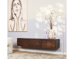 Starfurn - Zwevend tv meubel Vision Walnut - 160 cm