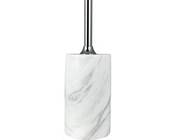 Starlight LED oplaadbare tafellamp chroom met wit marmer