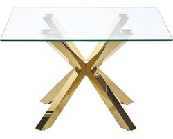 STARLIGHT - Salontafel - Goud - Veiligheidsglas