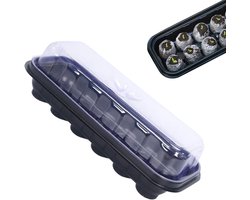 Starterbakken voor zaailingen | Herbruikbare heldere tuinaccessoires - 2-in-1 kiembakken voor plantengroei, voor vermeerdering, tuin, tuin, boerderij, groentekwekerijen, winterzaaien