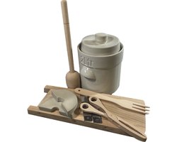 Startpakket fermenteren 2 liter (Creme-Modern) - Kimchi potje - zuurkoolpot