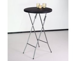 Statafel 60cm zwart bartafel breed blad hangtafel