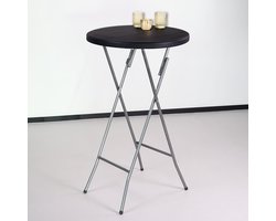 Statafel 60cm zwart breed blad