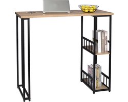 Statafel - Bartafel Keuken - Staantafel - Barkast - Partytafel - 120 x 50 x 105 cm - Barmeubel - Voor Binnen & Buiten - Licht Eiken