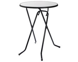 Statafel / Hangtafel Graniet Ø 85 cm – Inklapbaar, Horeca Kwaliteit