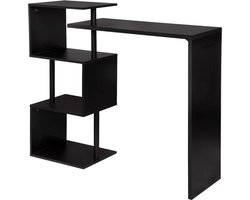 Statafel - Keukeneiland - Bartafel Keuken - Staantafel - Barkast Stapelbaar - Voor Binnen & Buiten - 100X97X38 Cm - Zwart