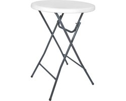 Statafel - Partytafel - Solide & Weersbestendig - 80cm Ø x 110cm hoog - Feest - opklapbaar