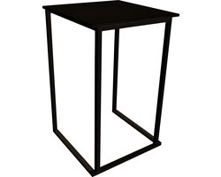Statafel stapelbaar Bari 70x70cm melamine zwart