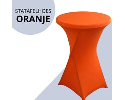 Statafelhoes Oranje - Extra dik - Statafelrok Oranje - Tafelrok - Oranje - 80 x 110 - statafelrok - verjaardag - feestje - Nederlands elftal - Holland - Koningsdag - Halloween - voetbal - carnaval - Olympische Spelen - EK voetbal - WK voetbal