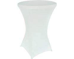 Statafelhoes - statafelrok wit - tafelrok - Mike Wit - 80 cm