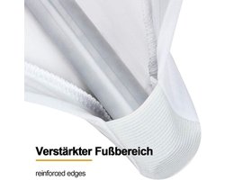 Statafelhoezen set van 2 stuks voor gangbare bistrotafels en statafels, wit, rekbare elastische tafelkleden, Ø 80-85 cm