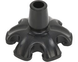 Statiefvoet 6 Pijler Ontwerp Cane Tips - Antislip Rubberen Kruk Tips met Schietstok 19mm