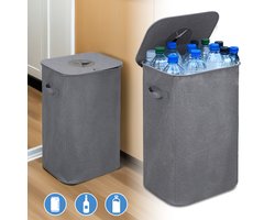 Statiegeld Flessenbak 100L Flessenverzamelaar Bak Voor Lege Flessen En Oude Glazen Opslag Grijs