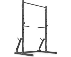 Stationaire Optrekstang met Halterstandaard en Dip-station voor Krachttraining