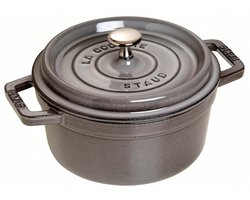 Staub Braadpan Cocotte Grafietgrijs - ø 18 cm / 1.7 liter