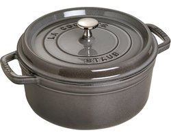 Staub Braadpan Cocotte Grafietgrijs - ø 24 cm / 3.8 liter