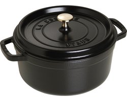 Staub Braadpan - Rond - 24 cm - Zwart