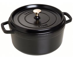 Staub Braadpan - Rond - 26 cm - Zwart