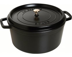 Staub Braadpan - Rond - 34 cm - Zwart