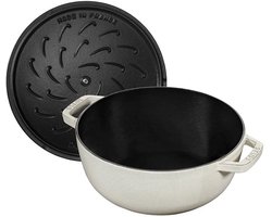 Staub Braadpan Snowflake White 24cm - 3.6L