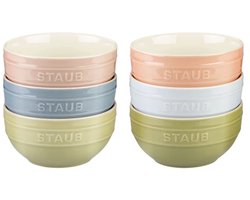 Staub Ceramic Macaron bowl 14cm set van 6