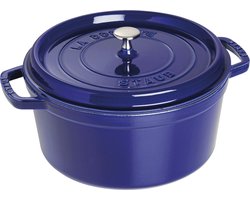 Staub cocotte - rond - 28 cm - donkerblauw