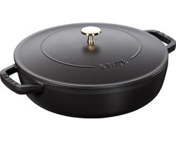Staub Hapjespan Chistera - Zwart - ø 24 cm / 2.4 liter
