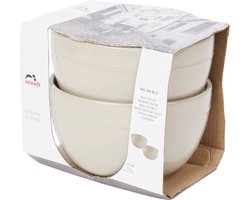 Staub keramieken schaaltjes beige | Set van 2 schaaltjes van keramiek | Serveerschaaltjes | Keramische schaaltjes | Tapas schaaltjes | Borrel schaaltjes | Amuse schaaltjes