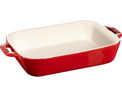Staub Ovenschaal - rechthoekig - 20 x 16 cm - kers