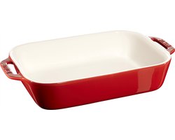 Staub Ovenschaal - rechthoekig - 27 x 20 cm - kers