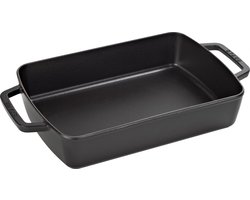 Staub - Ovenschaal - rechthoekig - 30 x 20 cm - zwart