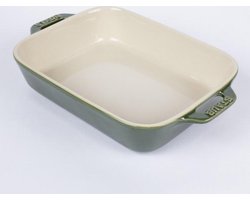 Staub Rechthoekige gratineerschaal 20 x 16 cm - basilicum