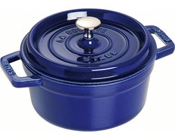 Staub ronde braadpan 22 cm donkerblauw