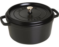 Staub Ronde Braadpan - Ø28 cm - Zwart