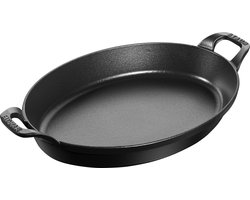Staub Schaal - Stapelbaar - Ovaal - 32 cm - Zwart