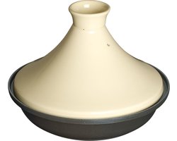 Staub tajine - 28 cm - zwart-crème