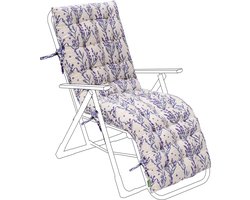 Steamer Ligbedkussens - Getuft Ligstoel kussen - Bedrukt Ligbed Stoelkussen - Zonnebed kussen voor Tuin - Recliner Tuinstoel kussen
