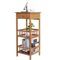 SteeFly® Bamboe nachtkastje - Moderne bijzettafel - Stijlvol & ruimtebesparend - Duurzaam design - Afmetingen: 78x30x30 cm