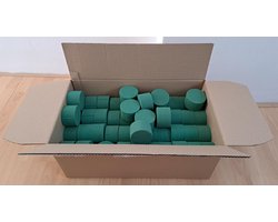 Steekschuim Rondjes Nat - 96 Stuks - Hoogte 5 cm - Ø 8 - Kerst–Bloem-Paas-Herfst stukje maken - OAS-023